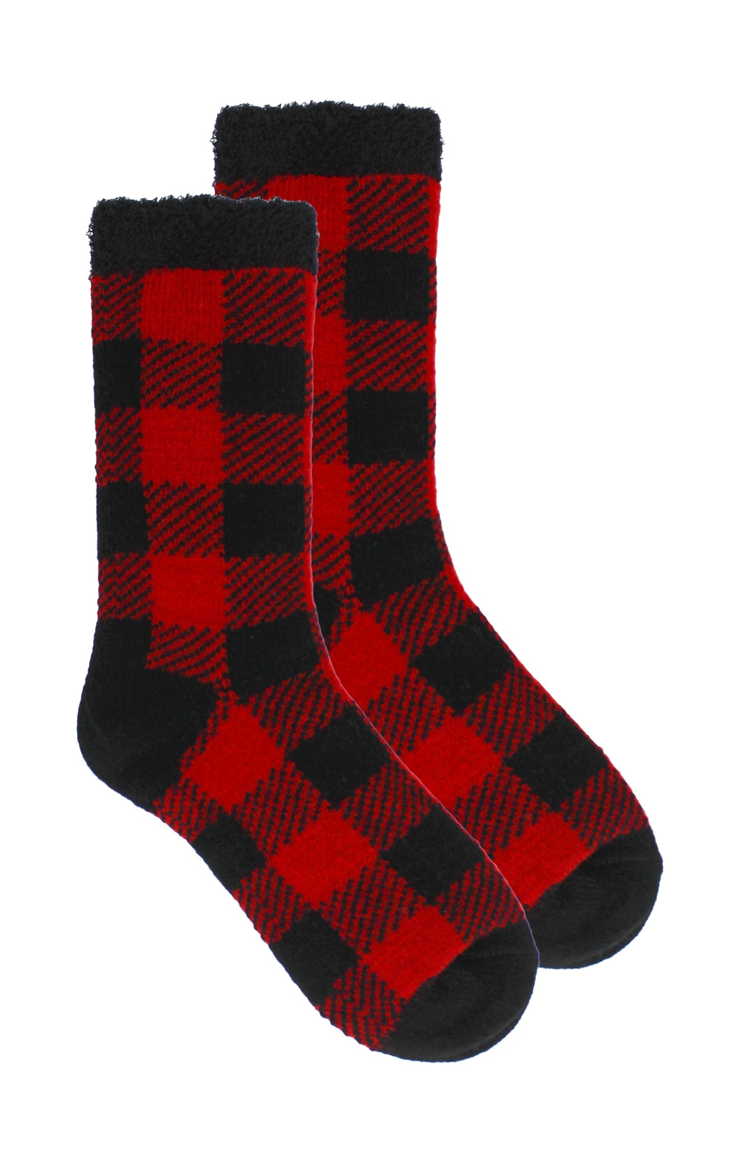 Great Northern Ladies Double Layer Plaid Crew Socks